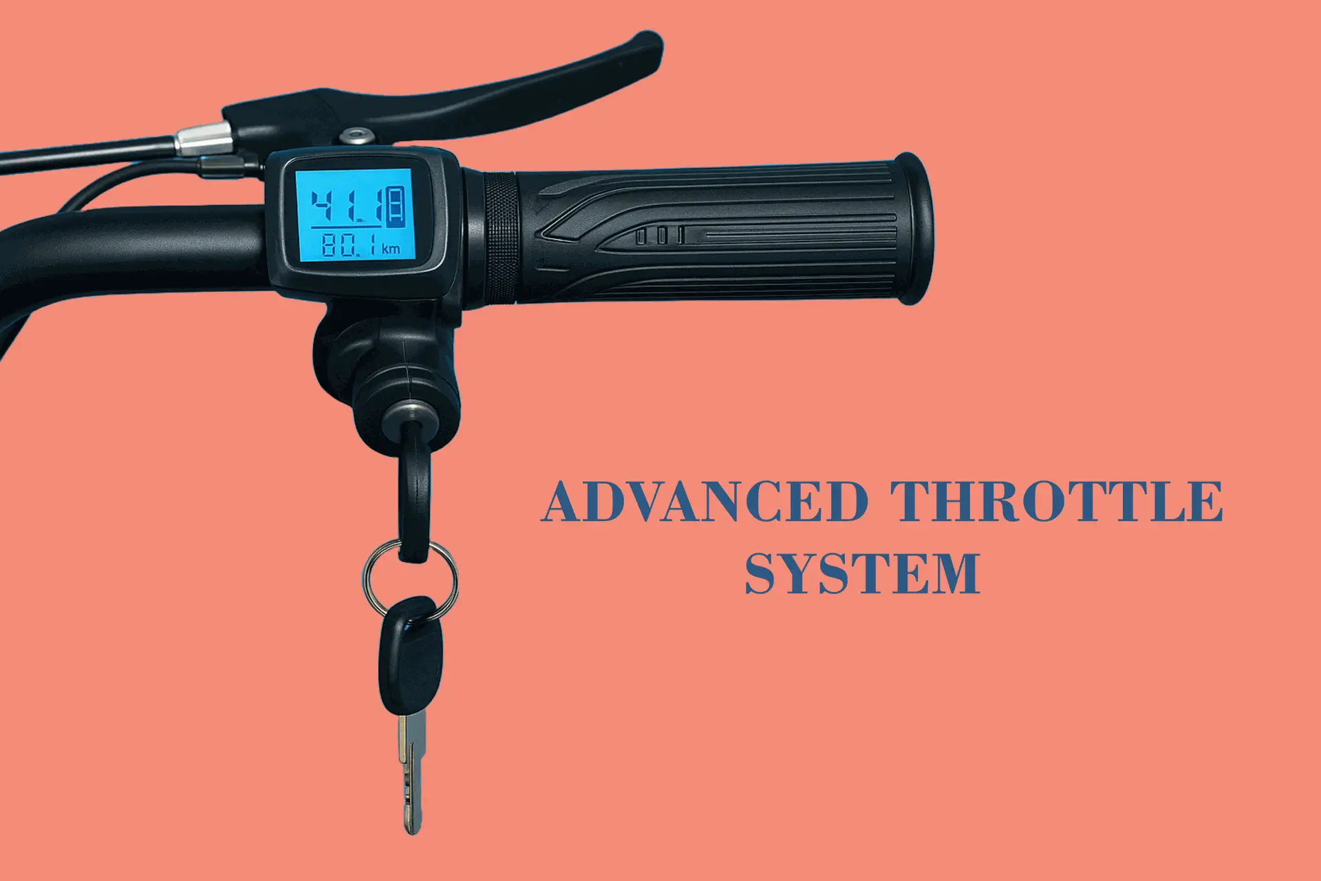 Electric cycle display throttle