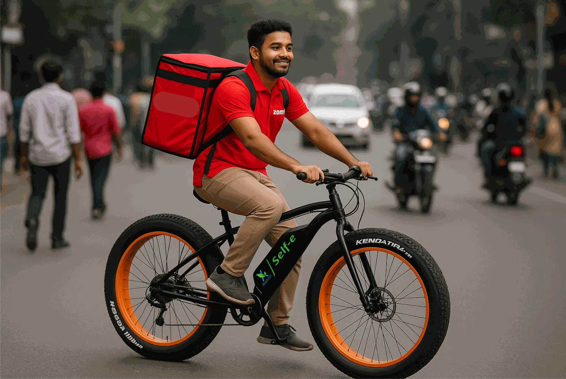 Ebike for delivery agent